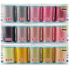 富士 富士克 fujix 車縫線 手縫線 縫紉線 #60/200m 60番 日本進口高品質縫紉線，多種顏色選擇，適用於各種布料, 1個, 317