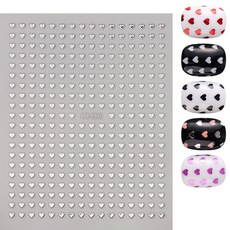 미니미 별 하트 네일 스티커 10종 -JS, 240(하트 실버)