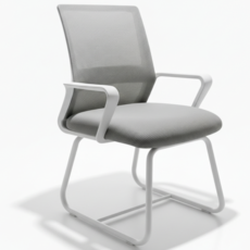 에임엑스 편안한 사무용 책상 의자, 화이트+그레이