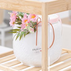 예쁜 벚꽃 라벤다 납골당장식 고급 프리미엄 납골당 꽃 성묘 조화 15cm, 1개