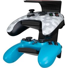 더 트레오 - 책상/선반 아래 듀얼 게임패드 컨트롤러 및 헤드폰 걸이 홀더 스탠드 Xbox ONE PS4 PS3 PS5 듀얼쇼크 듀얼센스 스위치 PC 스틸시리즈 스팀 등을 위해, IRIS - Dual Controller Mount, 1개