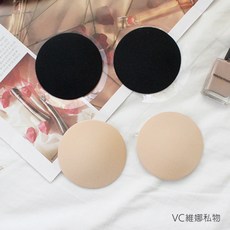 VC維娜 布面胸貼 防露點 可重複使用 隱形防走光 圓型膚色, 1對