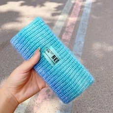 RET 漸層針織髮帶 時尚百搭高彈力髮箍 運動瑜珈洗臉化妝髮飾, 1個, 藍色漸層~現貨