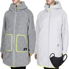 adidas 愛迪達 W REV SHER JKT雙面夾克+時尚口罩