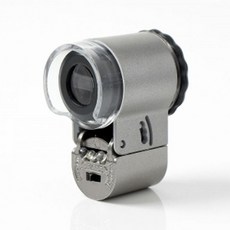 휴대용 현미경 지폐감정기 이동형 미니확대경 50배율 UV+LED HWC2CF7B