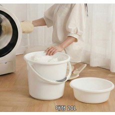 플라스틱 버켓 대야 청소 물통 다라이 세차 버킷세트, 1개, 대야 세트 (대)