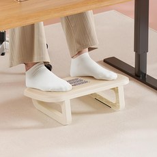 투데이리빙 지압 마사지 발받침대 책상 발받침 의자 받침대 사무실 발판 풋스툴, 화이트