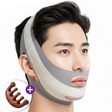 남성용 V라인 벌집 리프팅 밴드 + 마사지 괄사 세트, 1세트, 혼합