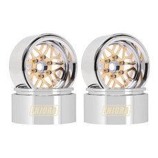 INJORA -9.65mm 오프셋 1.9 ModuWheel 황동 및 알루미늄 비드락 휠(1/10 RC 크롤러용), MW1905