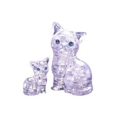 입체 퍼즐 흰고양이 그림, 단품/49조각
