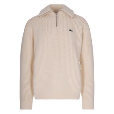 라코스테 지퍼 와플 니트웨어