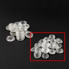 원형 유리 고정 패드 40p 책상 테이블 식탁 탁자 유리 밀림 방지, 스몰 40세트