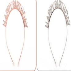 모두다모아 생일 머리띠 큐빅머리띠 생일파티, 실버