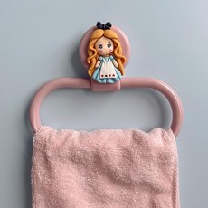 누마 캐릭터 어린이집수건걸이 유치원 귀여운 손수건 후크 거치대 욕실 행거 타월걸이 접착식 타올걸이, 1개, 작은 공주
