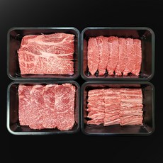 1등급 한우한마리세트 1kg 등심300g+채끝300g+부채살200g+갈비200g, 한우반판세트 500g, 1