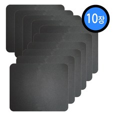 IT 컴퓨터 노트북 마우스 페브릭 패드 10장, 10개, 블랙