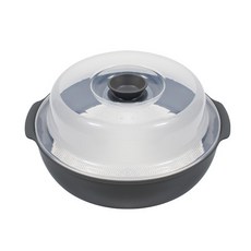 라면 만두 고구마 감자 계란찜기 전자레인지용기 대형, 아이보리, 1개