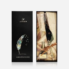 허니잼 캘리그라피펜 깃털펜 잉크펜 만년필 책상 다이어리 꾸미기, 1개