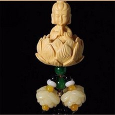 콩군하우스 평안의선물 부처님 차량 장식 태슬 인형