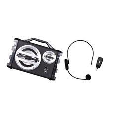 FNR擴音機 無線麥克風 頭戴式 輕巧便攜 大功率, 黑, SK055 +GM300