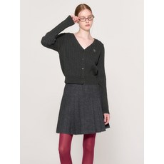 브랜드정품 제너럴아이디어 GENERALIDEA 뉴클래식 울 케이블 브이넥 가디건 CHARCOAL WBD3L04529 252676