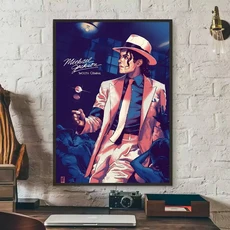 마이클 잭슨 포스터 자체 접착 아트 방수 종이 스티커 커피 하우스 바 기숙사 벽 장식, 01 21X30cmNoframe, 10 z11