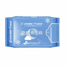 JOEKIx淨新聯名涼感衛生棉 極致柔棉【WS0097】, 2個, 7片, 夜用