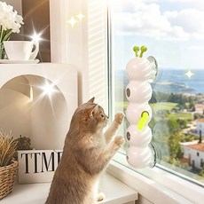 HLOMOM✨伸縮毛毛蟲 智能逗貓玩具 電動 毛毛蟲玩具 貓咪玩具 電動毛毛蟲玩具 強力吸盤 智能出洞 光感啟停 貓玩具, Multiple Colors, 1個