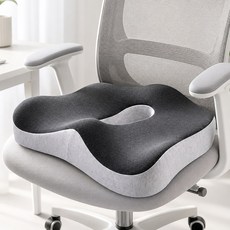 디모어 3D 4세대 바른자세 기능성 쿠션 방석, 그레이블랙