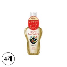 바디판타지 바디 스프레이 미스트 블랙티, 4개, 50ml