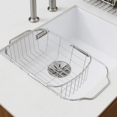 스텐팩토리 싱크대건조망 설거지 개수대선반 그릇 수납건조 선반, 개수대 C형