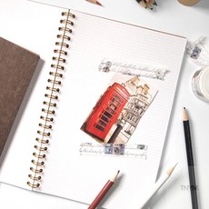 모눈공책 그리드 노트 A5, 다크