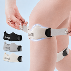 NUTRIVIO 러닝 무릎보호대 여성 남성 슬개건 슬개골 무릎 관절보호대 나비형 실리콘 스포츠 등산 관절 보호 밴드, 그레이, 1개