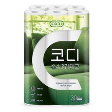 코디 순수 3겹데코 30mx30롤, 1개, 30개입