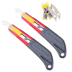 디와이툴즈 아크릴 절단 나이프 커터칼 유리 플라스틱 겸용 스테인리스 블레이드 포함, 2팩