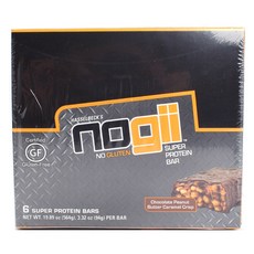 nogii 超級蛋白棒巧克力花生醬焦糖脆, 6入, 94克