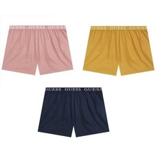 [백화점 정품] 게스언더웨어 여자 편한 속옷 데일리 통기성 (3종택1) 솔리드 홈 트렁크