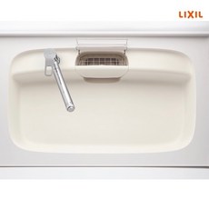 日本LIXIL 驪住 SUNWAVE HQ 日本原裝 高科技 廚房洗碗槽, 1個, 石英水槽 (貝殼白), 貝殼白