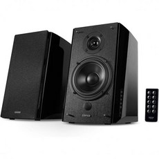 Edifier R2000DB 전원 블루투스 책장 스피커 - 근거리 스튜디오 모니터 120W RMS 사운드 모니터(광학 입력 5인치 대형 우퍼 포함) 목재, Black