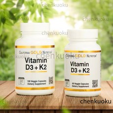 CGN維生素D3 K2，60/180顆素食膠囊, 1個, 60粒,一瓶裝