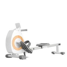 로잉 머신 접이식 가정용 실내 전신 운동기구, 자석 로우 머신 H6 화이트, 단일 모델