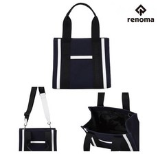 레노마골프 여성 골프 심플한 사각 쉐입 스트랩 토트백 파우치 N5824, 기본 : 상세페이지 참조