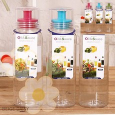 200ml 고급 스텐 유리 오일병 참기름병 간장통 양념통, 1개