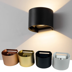 LED 실내 실외 원형 벽등 외부 벽조명 벽부등 빔 방수, 화이트