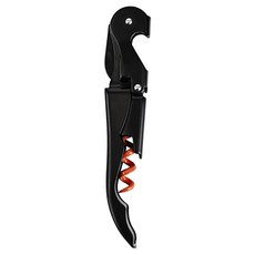 ture Tap 雙鉸鏈軟木塞紅酒開瓶器, 1個, Black+Orange
