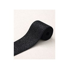 퀼트스타 헤비 메탈 벨트고무줄 50mm_블랙, 블랙, 1개