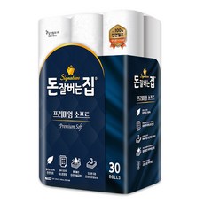 [삼정펄프] 돈잘버는집 프리미엄 소프트 3겹 25m 화장지 30롤/천연펄프, 30롤, 1세트