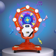 회전 관람차 키즈카페 펜션 놀이기구 회전의자 놀이터 키즈, I. 럭셔리 관람차의 오렌지 업그레이드 버전, 1개