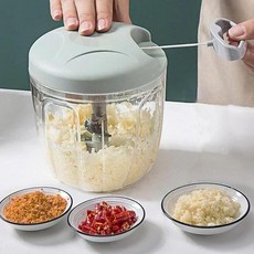 스테인리스 칼날 손잡이형 멀티 다지기 900ml, 1개, 그린