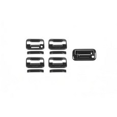 외부 도어 핸들 커버+포드 F150 랩터 2009-2014와 호환되는 테일게이트 핸들 커버 8피스 도어 핸들 커버 키트 외부 액세서리, 블랙 탄소 섬유 10개